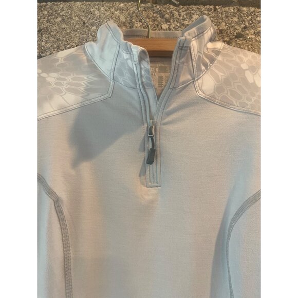 5.11 Tactical Womens Kryptek Half-Zip Pullover Shirt S Polyester/Elastane Gray/W - Picture 4 of 13
